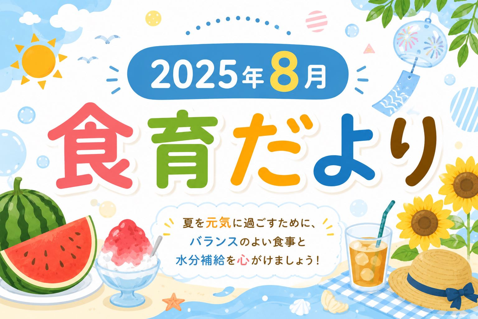 2025年8月の食育だより