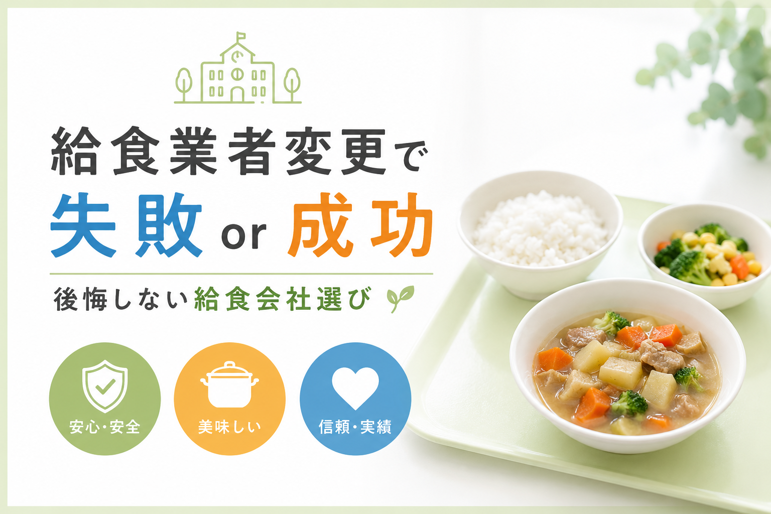 給食業者変更で失敗する園・成功する園の違いとは？園長先生が知っておきたい後悔しない給食会社選び